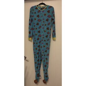 RARE 2012 Official Domo Adult size XS 1 piece Pajamas CUTE PLUSH FEET